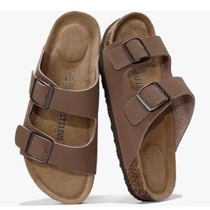 Project Cloud Venita Women's Leather Flat Sandals Comfort Shoes Size 11